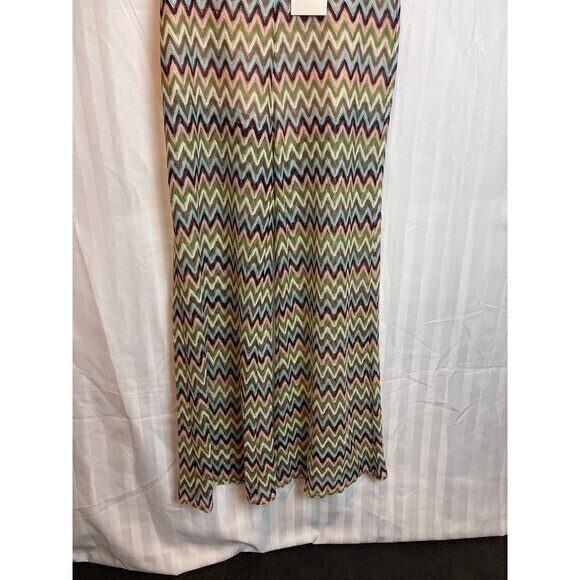 Beivy Green Crochet Wide Leg Pant Size Small‎ RefM036 - Picture 7 of 8